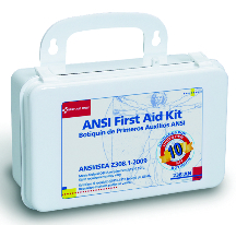 KIT FIRST AID 10-UNIT IN PLASTIC CASE (EA) - Kit: Unitized